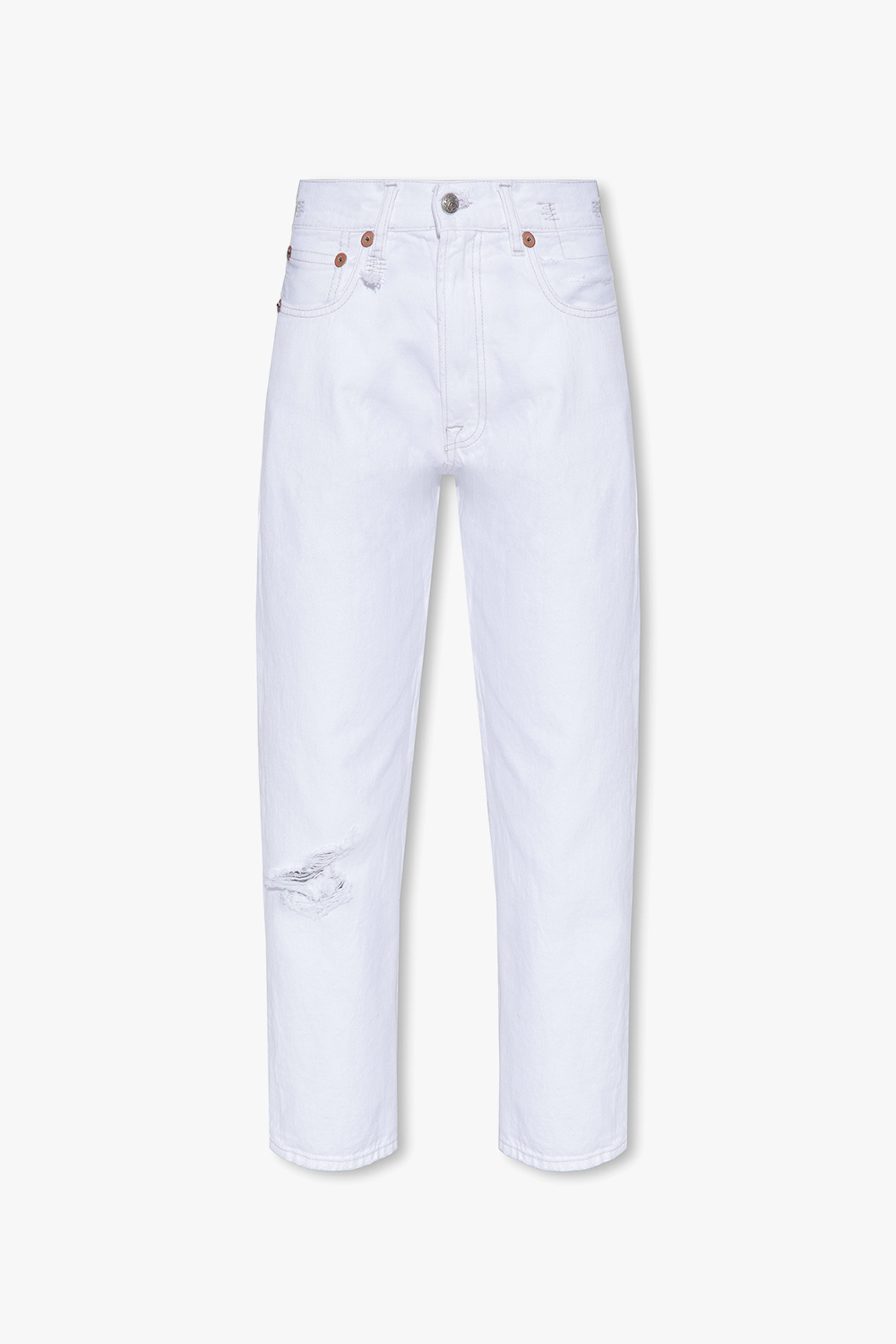 White Jeans with logo R13 Vitkac GB